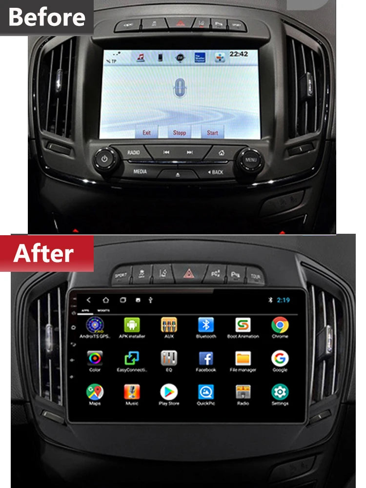 POSTE RADIO ANDROID OPEL INSIGNIA 2014 - RT MAROC