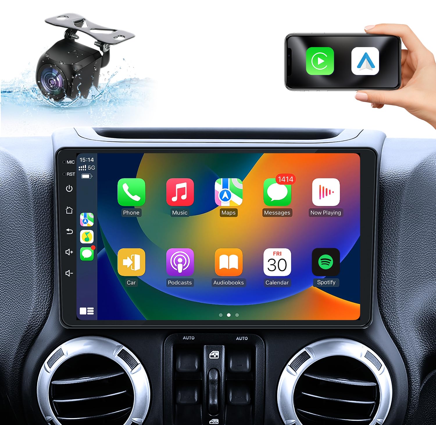 POSTE RADIO ANDROID JEEP WRANGLER 2015-2018 - RT MAROC