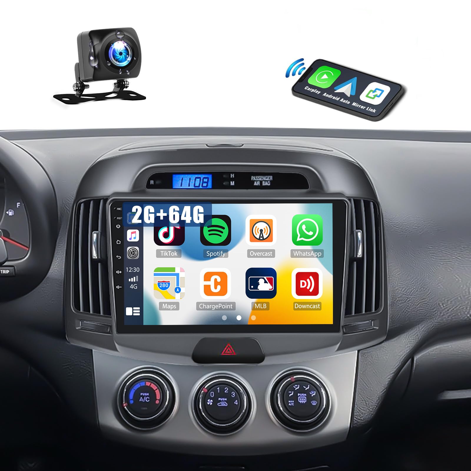 POSTE RADIO ANDROID HYUNDAI ELANTRA 2007 - RT MAROC