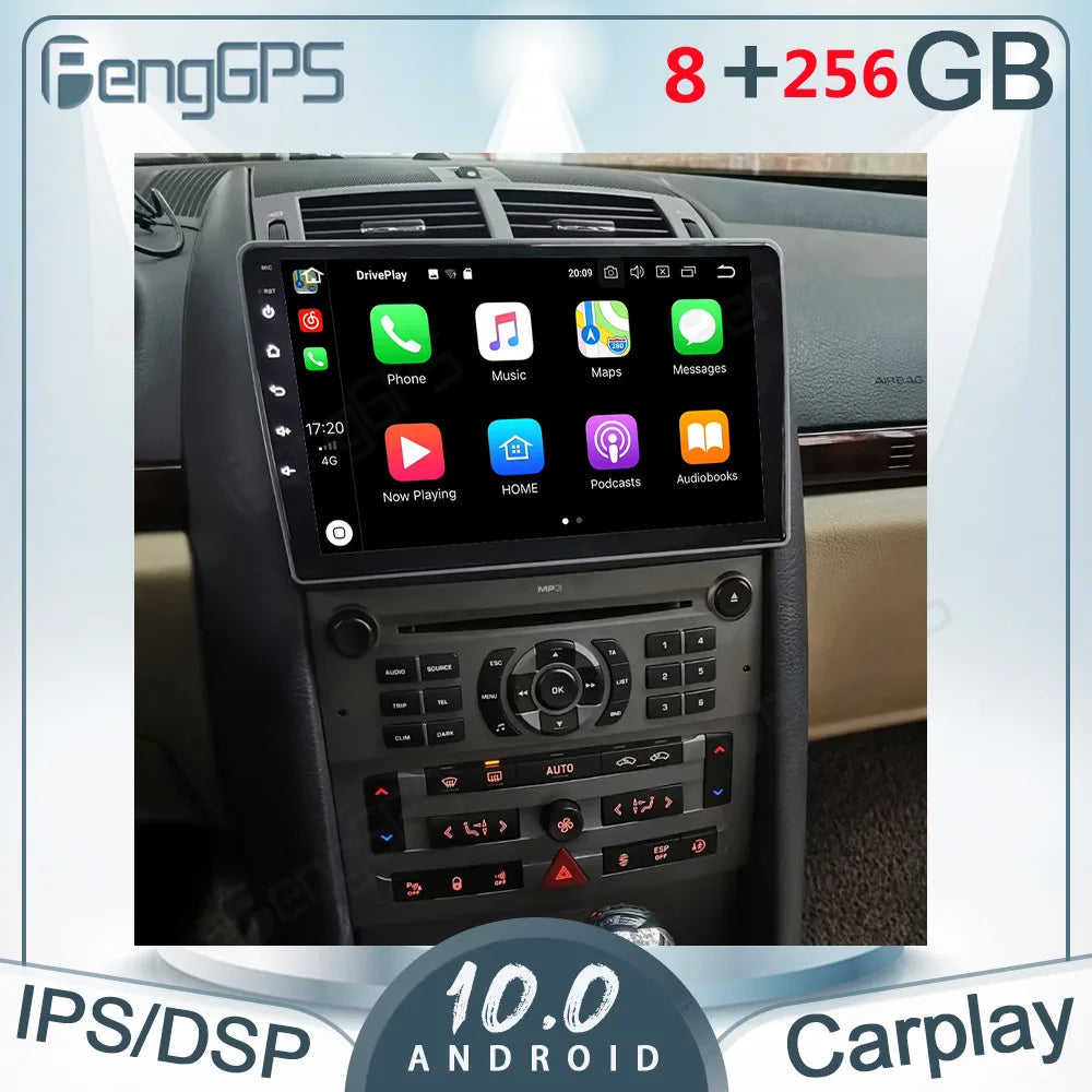 POSTE RADIO ANDROID PEUGEOT 407 2004-2008 - RT MAROC