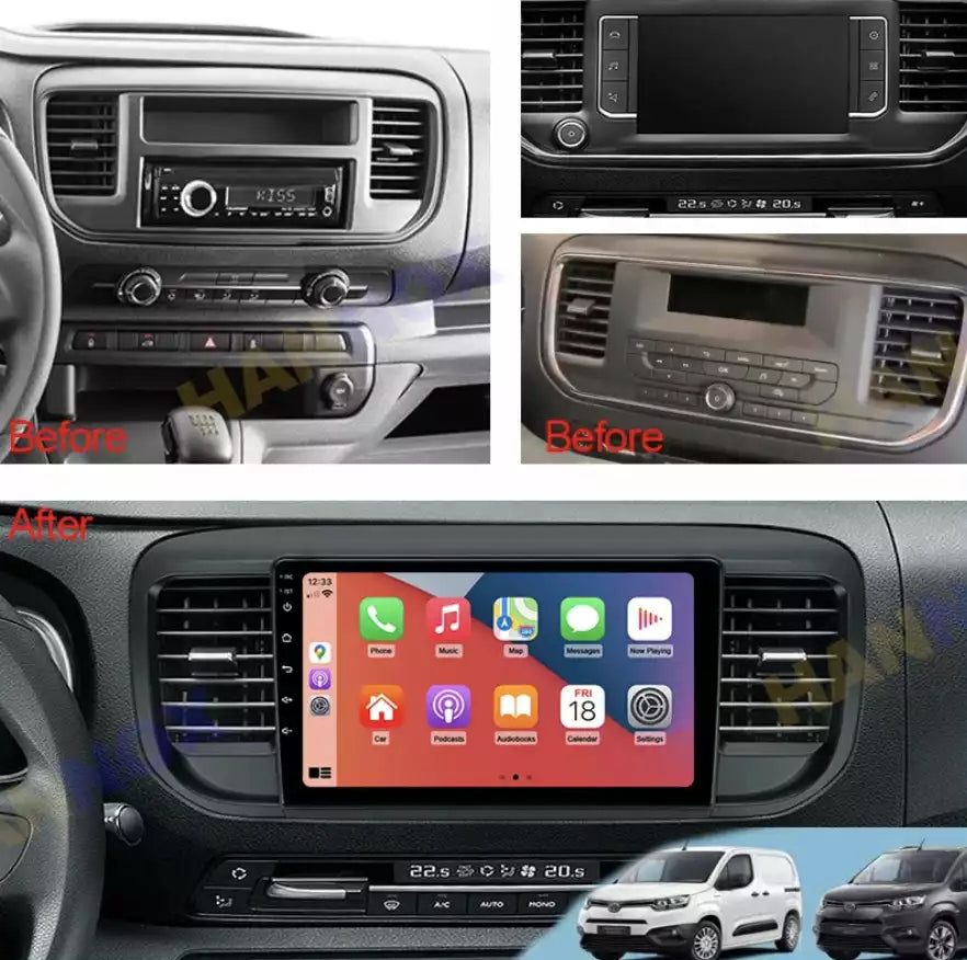 POSTE RADIO ANDROID CITROEN JUMPY 2016 2023 - RT MAROC