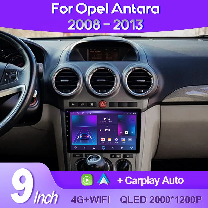 POSTE RADIO ANDROID OPEL ANTARA 2008-2013 - RT MAROC