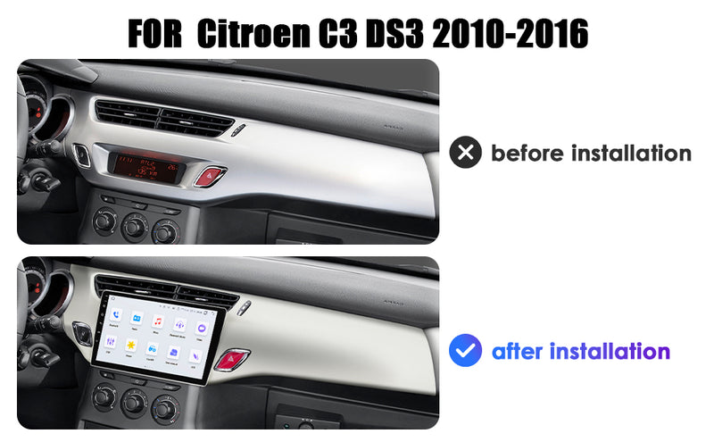 POSTE RADIO ANDROID CITROEN C3 2015 BLANC - RT MAROC