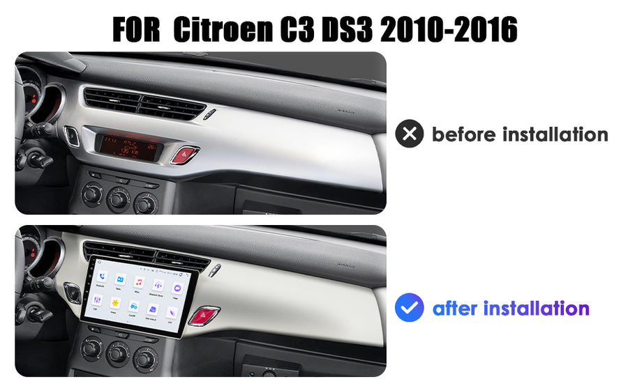 POSTE RADIO ANDROID CITROEN C3 2015 BLANC - RT MAROC