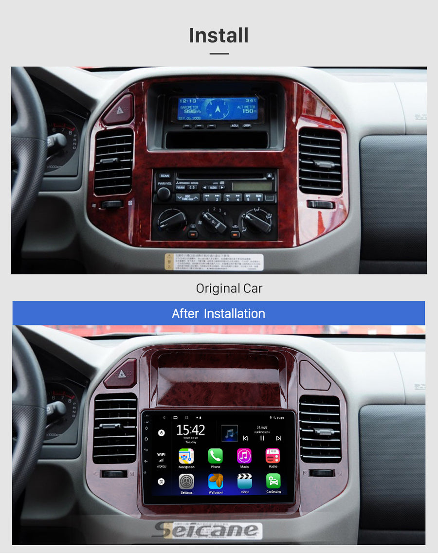 POSTE RADIO ANDROID MITSUBISHI PAJERO 2004-2011 - RT MAROC