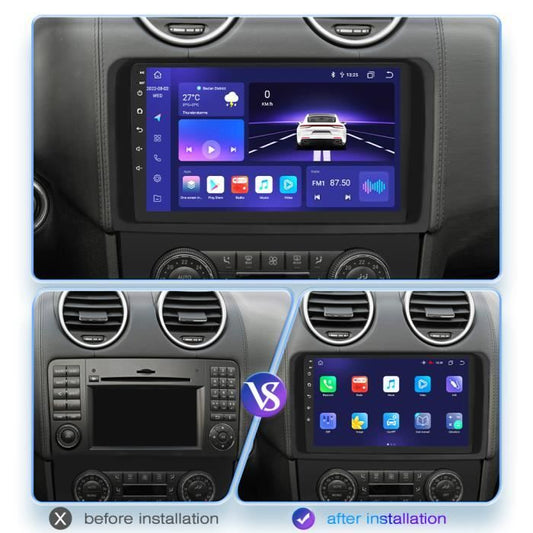 POSTE RADIO ANDROID MERCEDES CLASS ML 320 W164 1998-2002 - RT MAROC