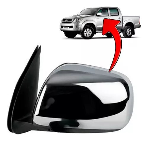 RETROVISEUR TOYOTA HILUX 2004 VIGO CHROME ELEC GAUCHE - RT MAROC