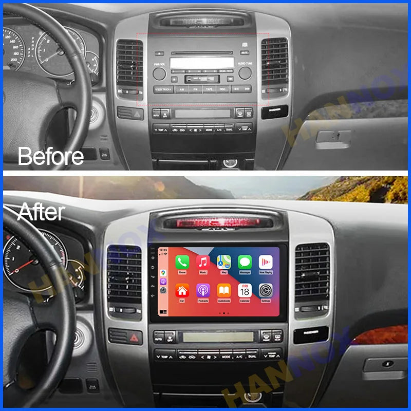 POSTE RADIO ANDROID TOYOTA PRADO 2004 - RT MAROC