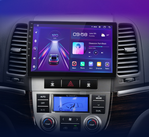 POSTE RADIO ANDROID HYUNDAI SANTAFE 2006 - RT MAROC