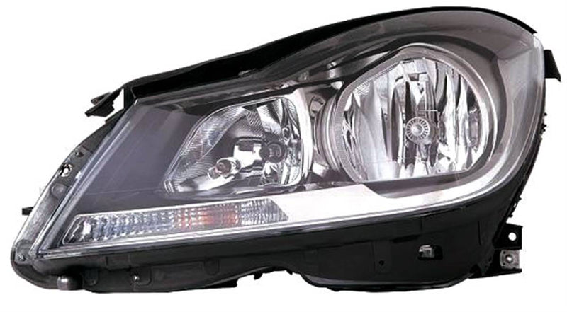 optique mercedes w204 2011 gauche classe c noir phase 2