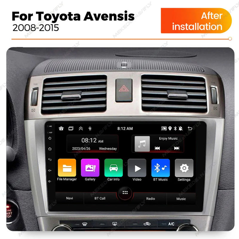 POSTE RADIO ANDROID TOYOTA AVENSIS 2008 2015 - RT MAROC