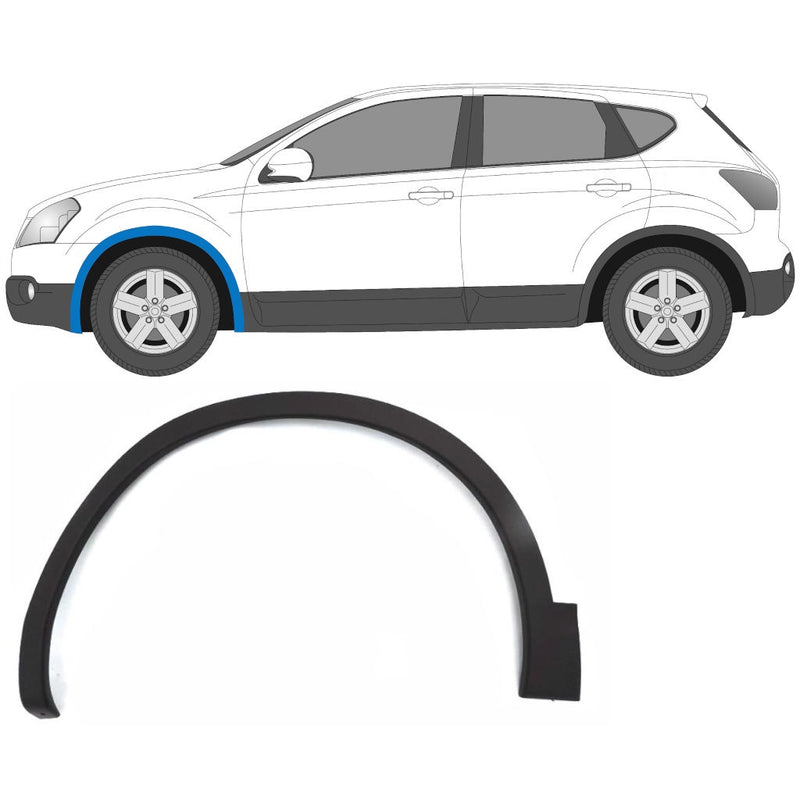 entourage aile nissan qashqai 2010 gauche
