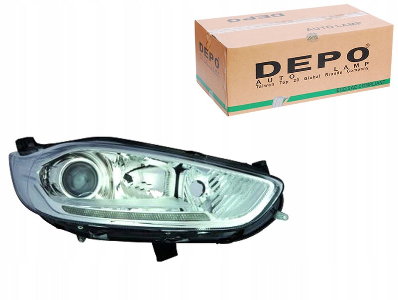 optique ford fiesta 2008 droite chrome led