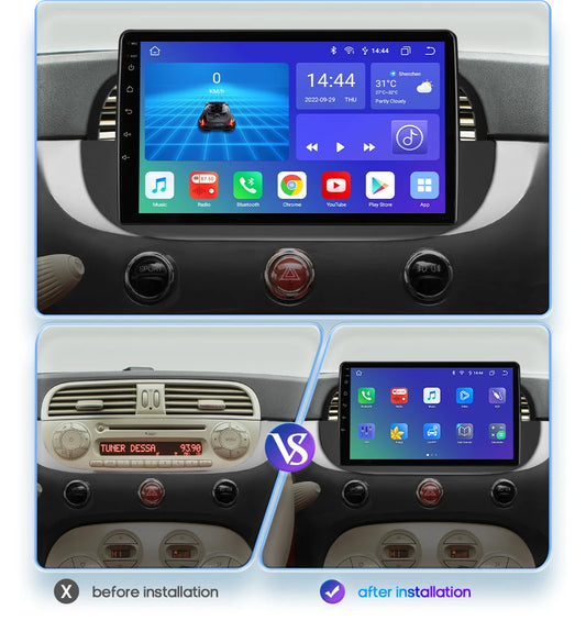 POSTE RADIO ANDROID FIAT 500 L 2012 - RT MAROC