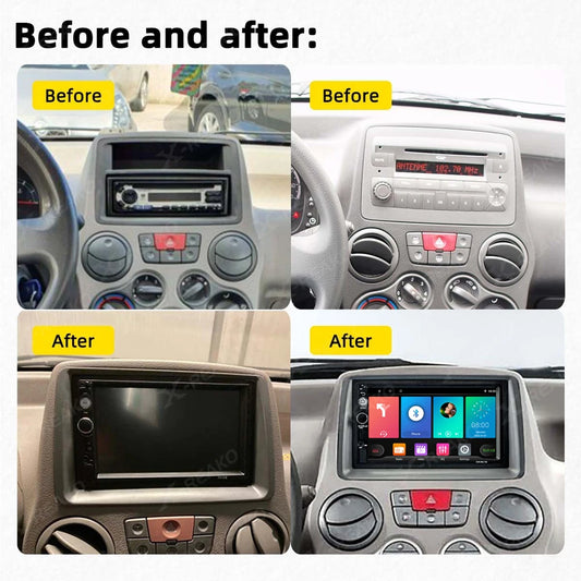 POSTE RADIO ANDROID FIAT PANDA 2003-2012 - RT MAROC