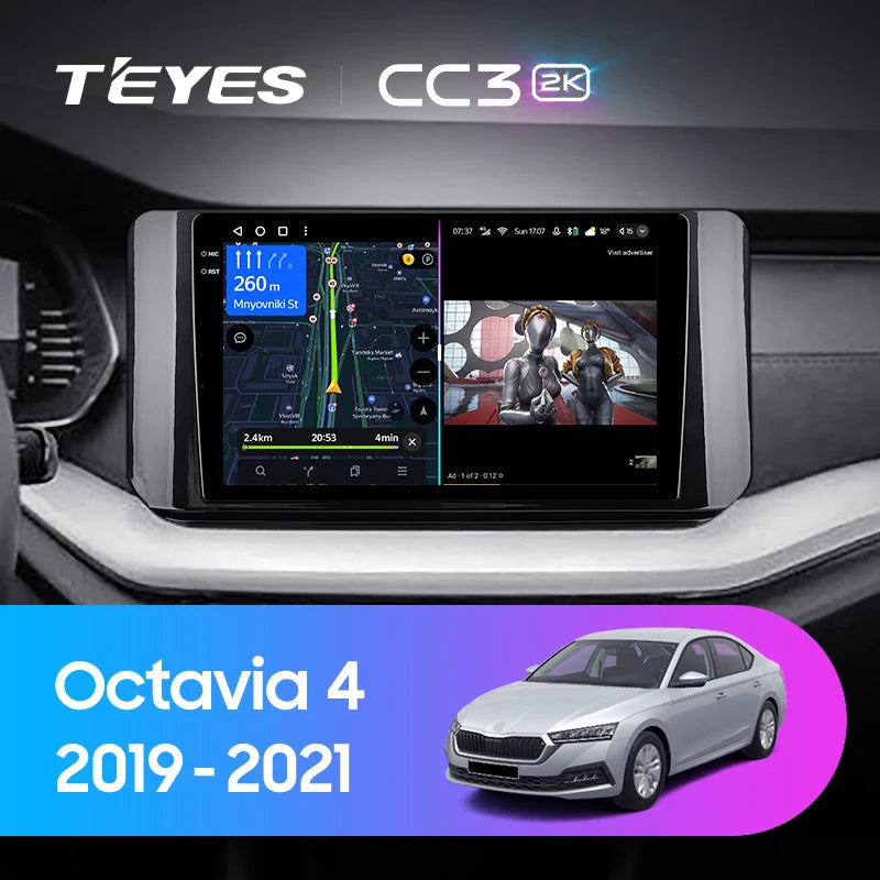 POSTE RADIO ANDROID SKODA OCTAVIA 2021 - RT MAROC