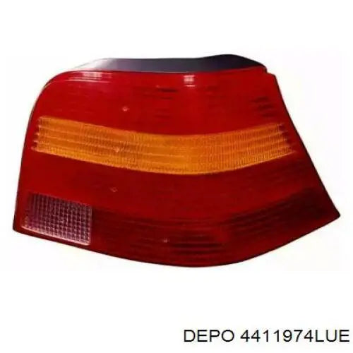 FEU ARRIERE VOLKSWAGEN VOLKSWAGEN GOLF 4 ORANGE 1998 2003 GAUCHE - RT MAROC