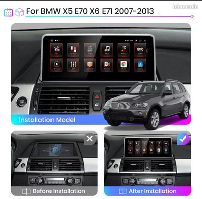 POSTE RADIO ANDROID BMW X6 E71 - RT MAROC