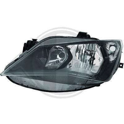 optique seat ibiza 2012 gauche 2 lampes noir