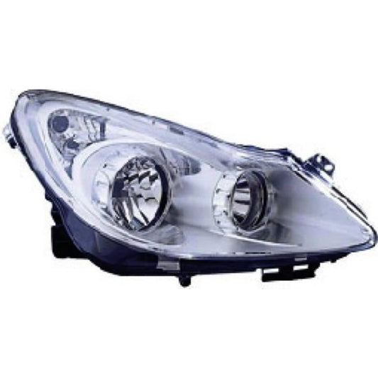 optique opel corsa d 2006 droit chrome