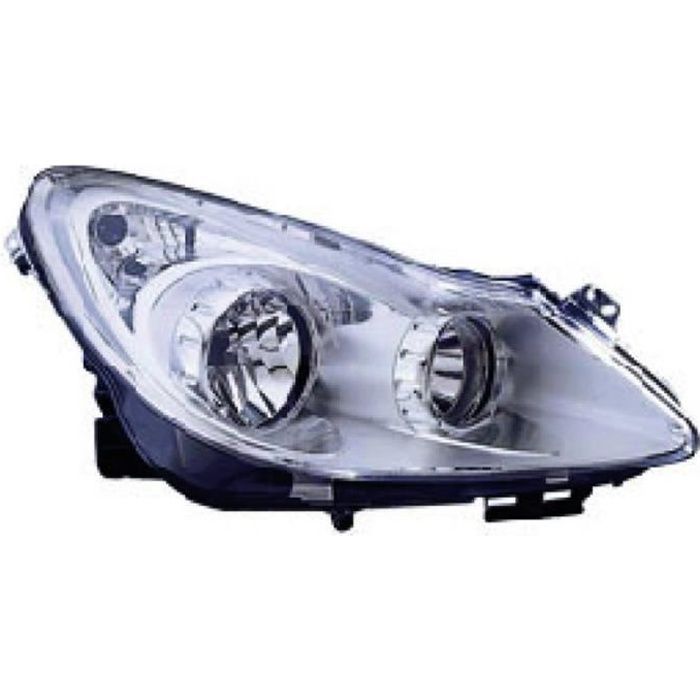 optique opel corsa d 2006 droit chrome