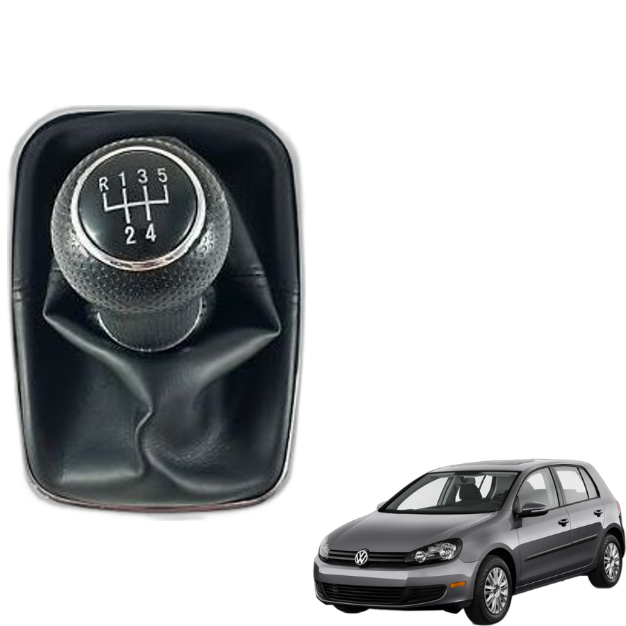 Pommeau de levier de vitesse 5 vitesses avec soufflet - VW Golf 7 711 113C-5 SPEED