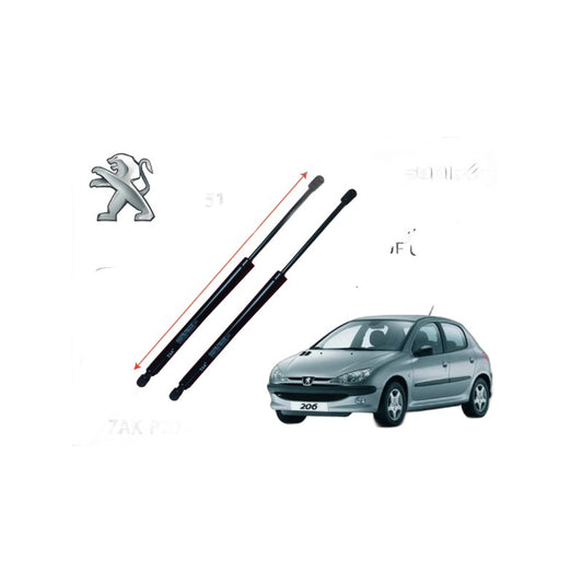 Amortisseur de coffre Peugeot 206 - 515 mm / 350 N ZAK-P206