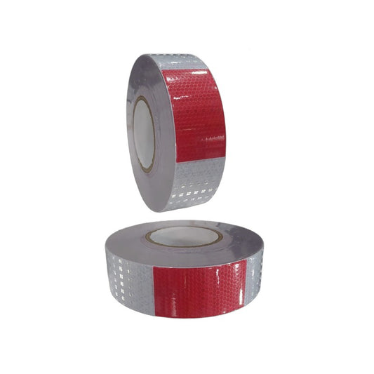 Ruban adhésif réfléchissant blanc/rouge - Reflective Sticker 2"x50 yards 88138H-5-50W/R