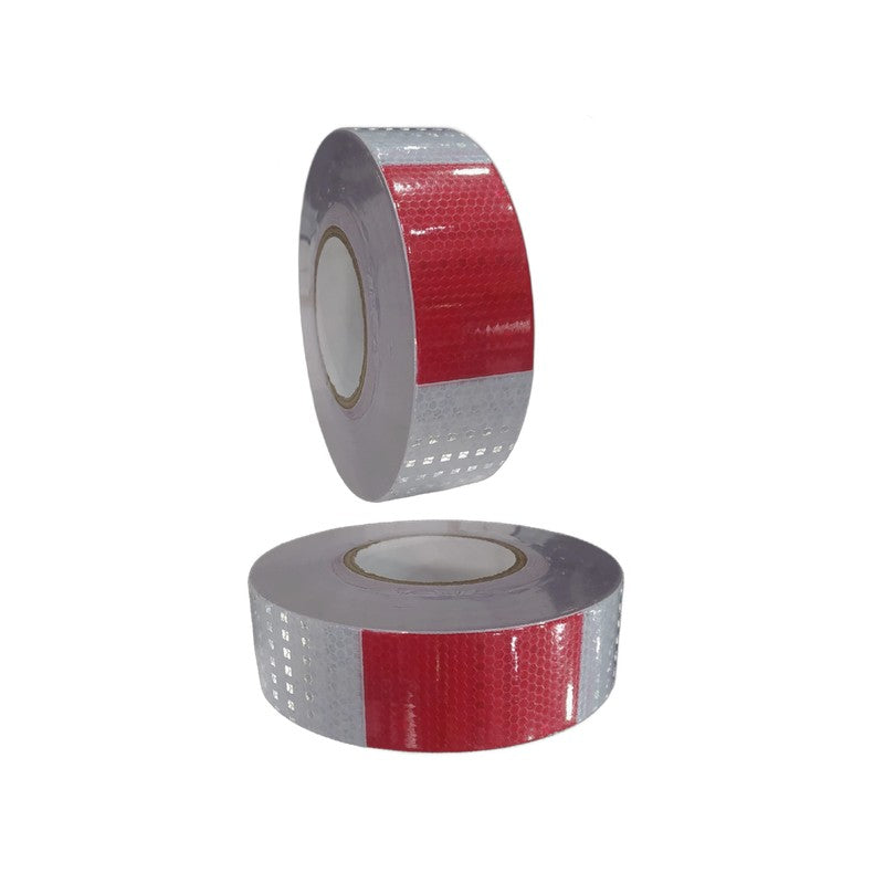 Ruban adhésif réfléchissant blanc/rouge - Reflective Sticker 2"x50 yards 88138H-5-50W/R