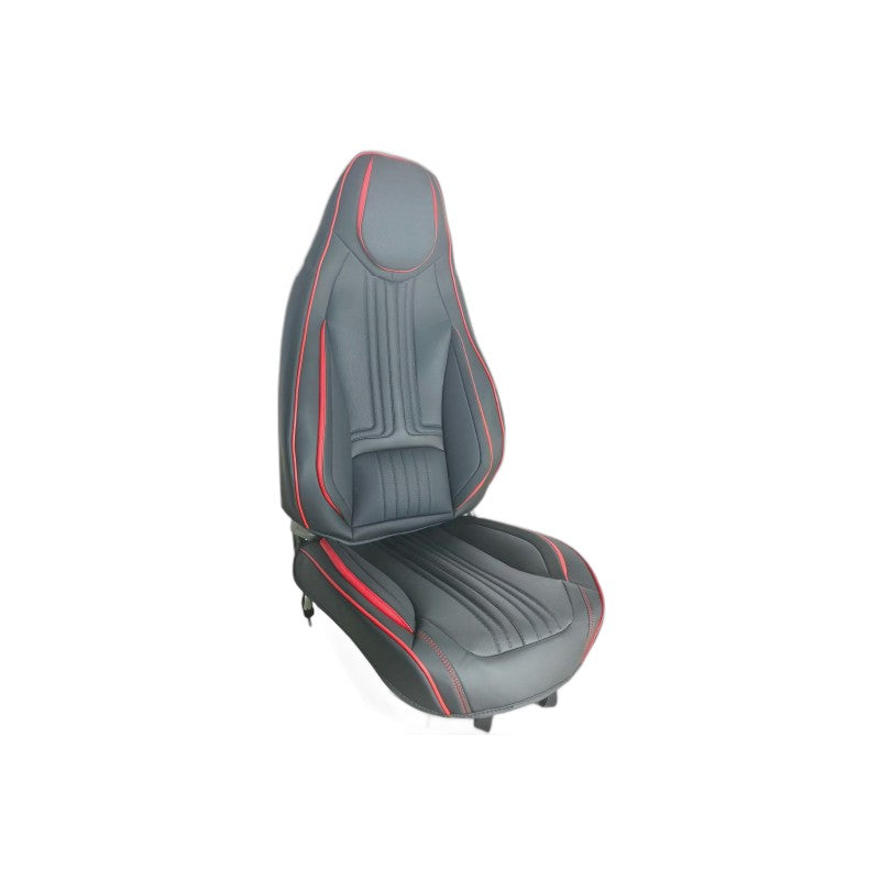 CALEDOS PREMUIM - Housse de siège auto noir avec liserés rouges KT-12530BK+RD