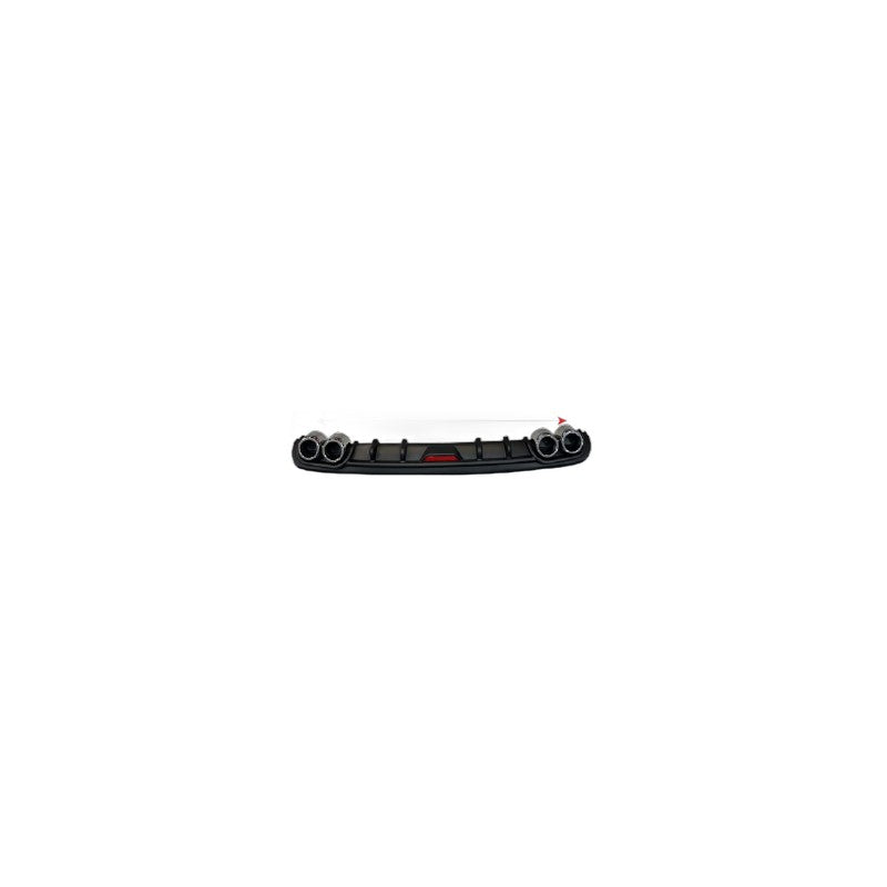 Spoiler de Pare-Chocs Arrière - Universal Rear Bumper Diffuser Lip Spoiler 1,2m - Noir 1.2BLACK