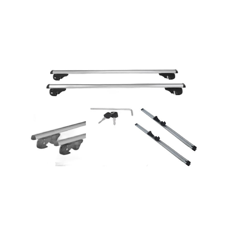 Barre de toit transversale aluminium - Kit complet avec clés PW-P001A