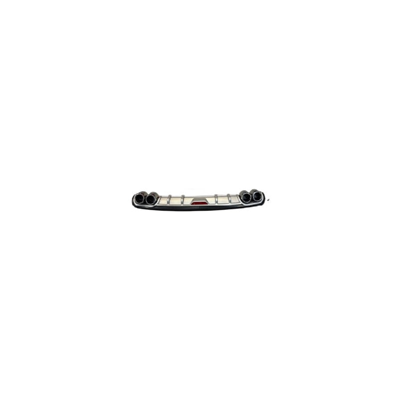 Spoiler de Pare-Chocs Arrière - Universal Rear Bumper Diffuser Lip Spoiler 1,2m - Argent 1.2SILVER