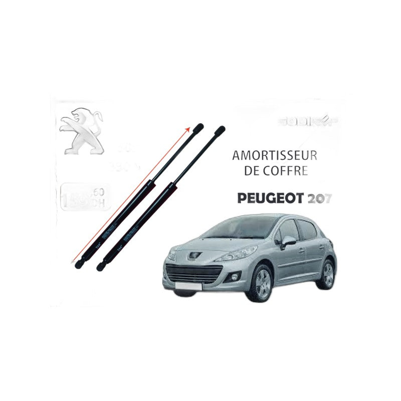 Amortisseur de coffre Peugeot 207 - 505 mm / 330 N ZAK-P207