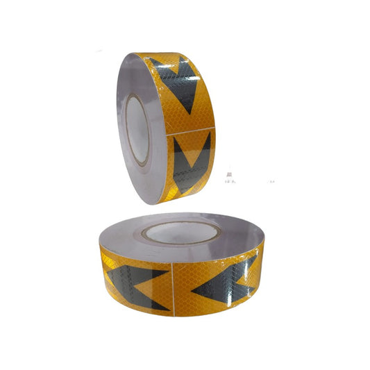 Ruban adhésif réfléchissant jaune/noir flèches - Reflective Sticker 2"x50 yards 88138HAW-5-50Y/B