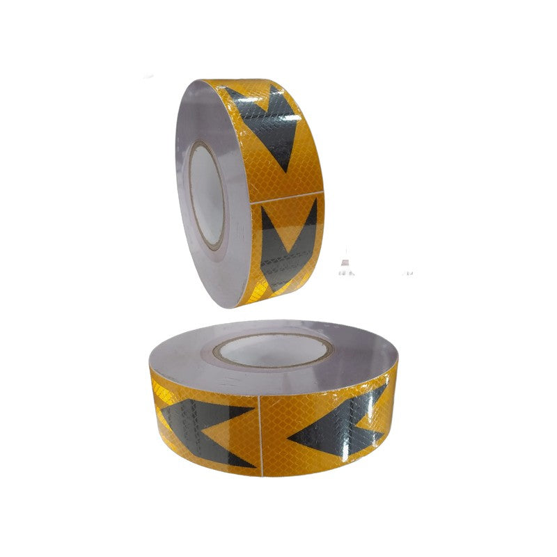 Ruban adhésif réfléchissant jaune/noir flèches - Reflective Sticker 2"x50 yards 88138HAW-5-50Y/B