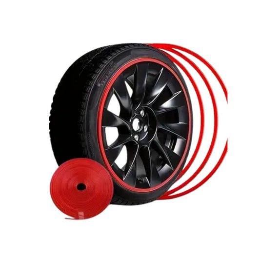 Bande décorative anti-collision pour jante - Automobile hub anti-collision decoration strip - Couleur Rouge 2210RD