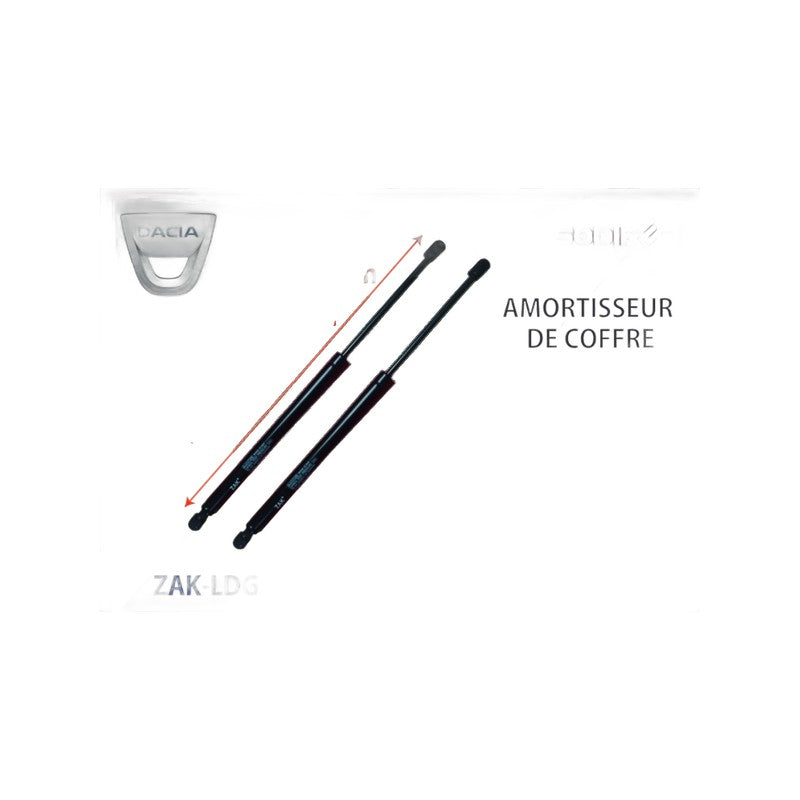 Amortisseur de coffre - 530 mm / 530 N - Dacia ZAK-LDG