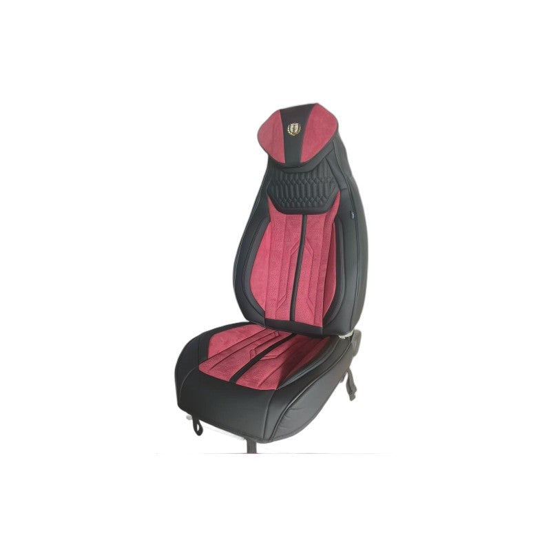 CALEDOS PREMUIM - Housse de siège auto premium noir et bordeaux KT-12529MA