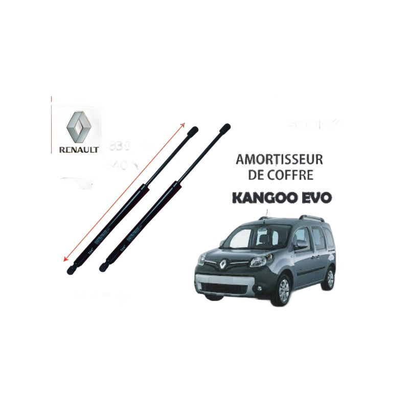 Amortisseur de coffre Kangoo Evo - 830mm / 640N ZAK-EVOL