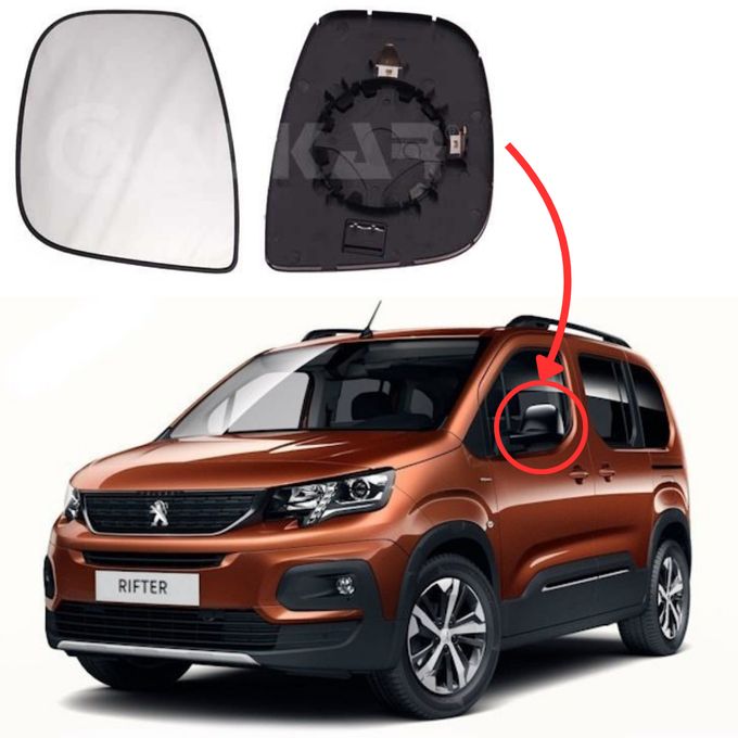 Glace Retroviseur Peugeot Rifter 2018 Gauche