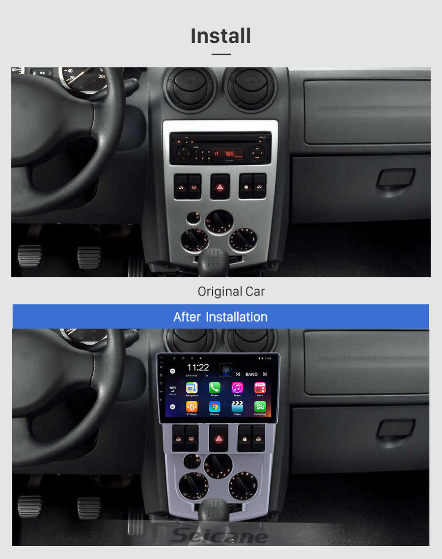 POSTE RADIO ANDROID DACIA LOGAN 2004 2007 - RT MAROC