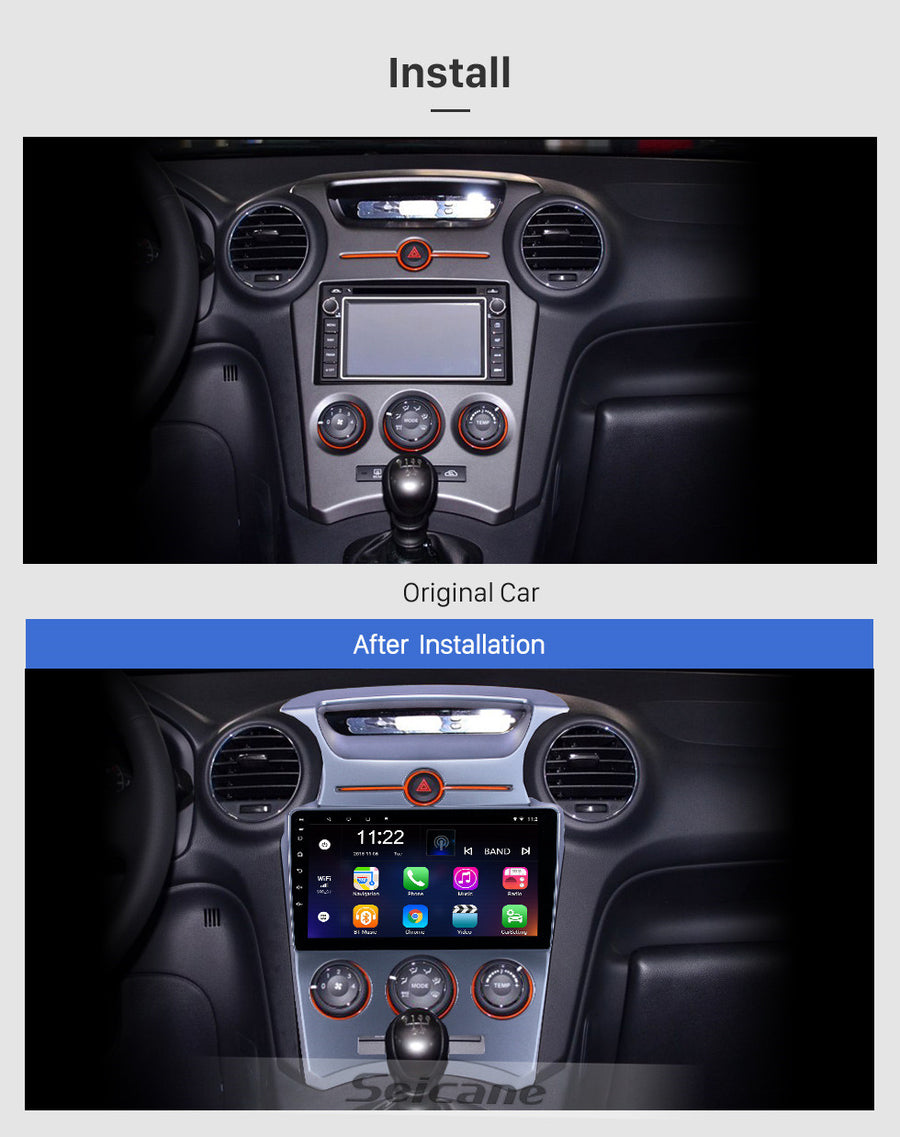 POSTE RADIO ANDROID KIA CARENS 2007-2011 AC MANUEL - RT MAROC