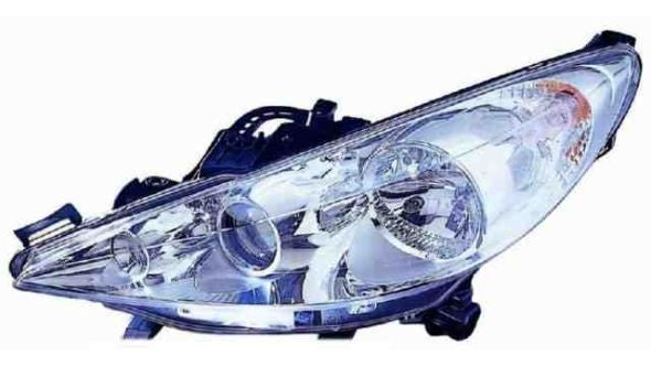 optique peugeot 207 2006 gauche avec loupe